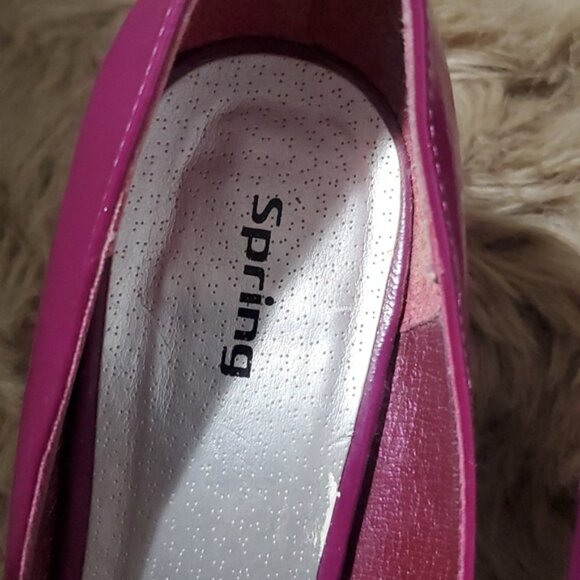 Vintage Y2K Light Purple Leather-Like Patent Heels - Picture 4 of 16